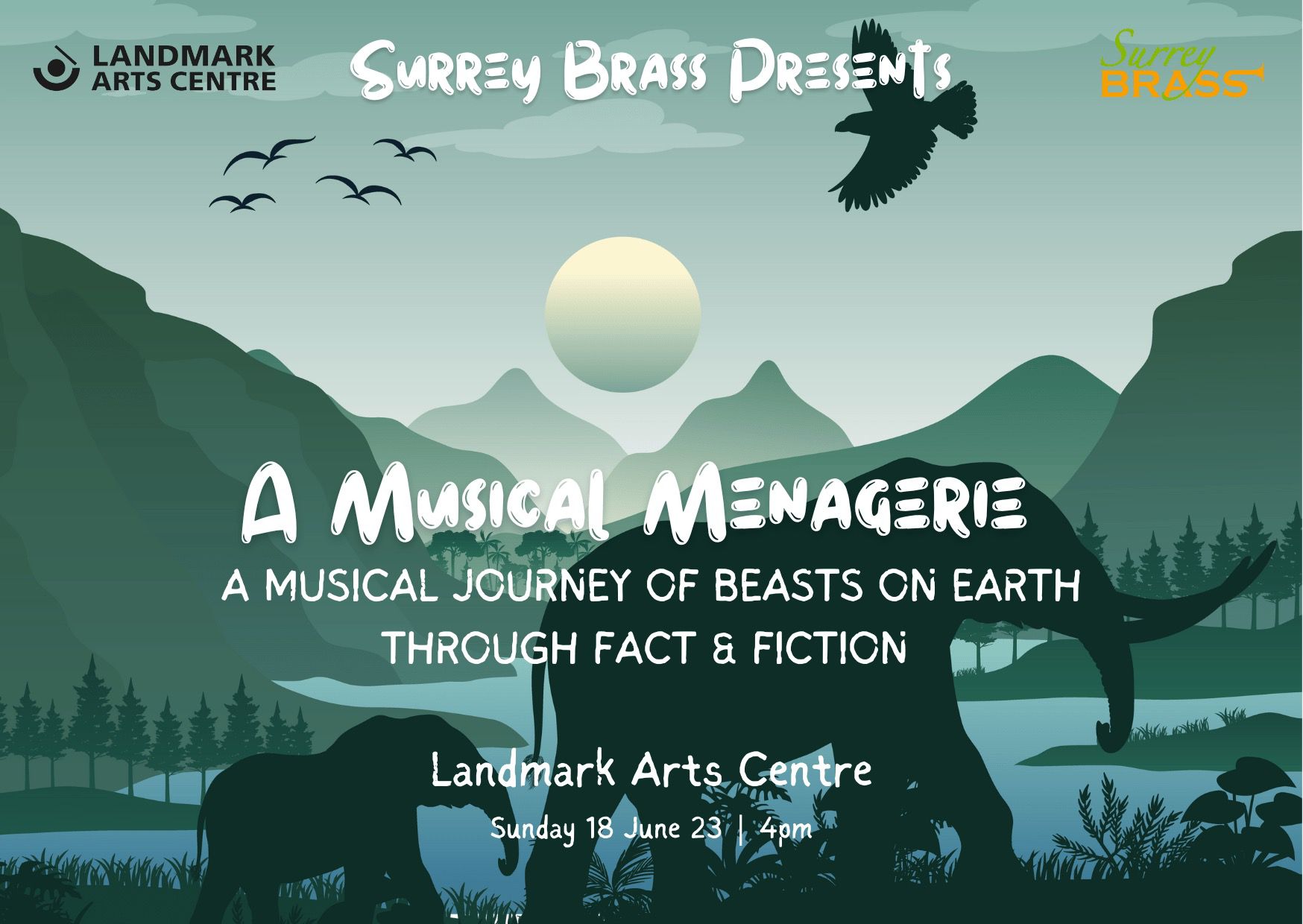 A Musical Menagerie Poster - Landmark Arts - Surrey Brass